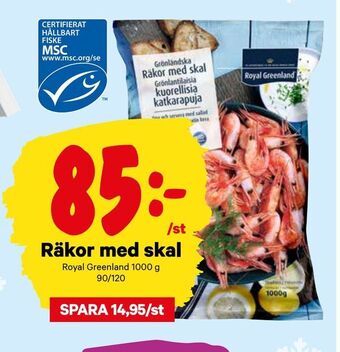 City Gross Räkor med skal erbjuda