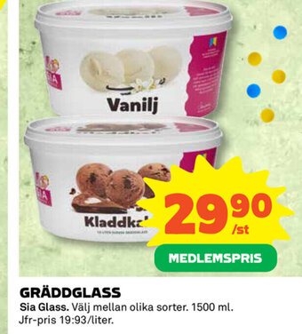 Coop Gräddglass erbjuda