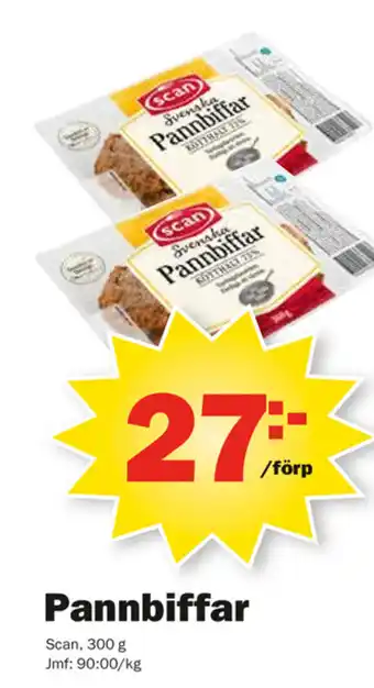 Pekås Pannbiffar 300g erbjuda