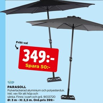 Jem&Fix Sunlife parasoll erbjuda