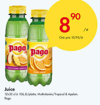 Snabbgross Pago Juice erbjuda