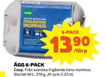 Coop Ägg 6-Pack erbjuda