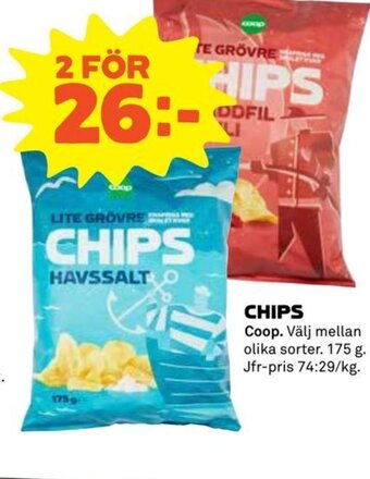 Coop Chips erbjuda