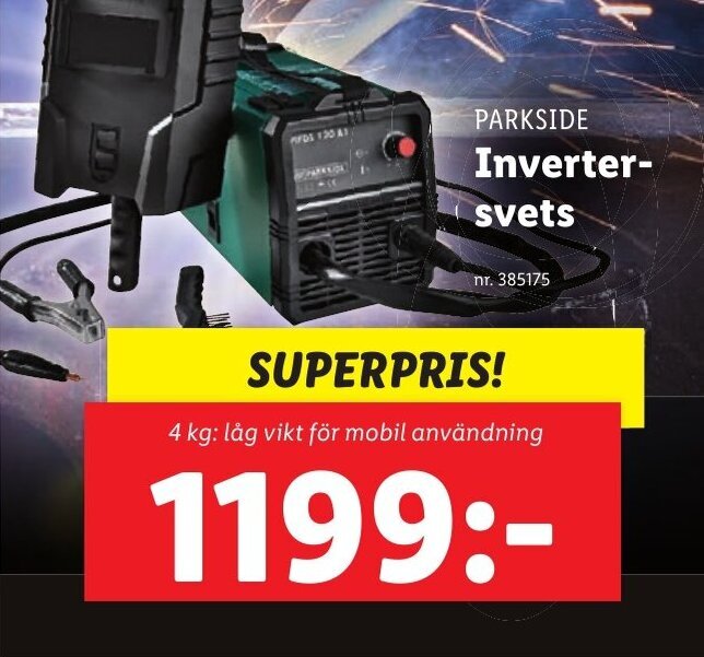 Parkside Invertersvets erbjudande hos Lidl