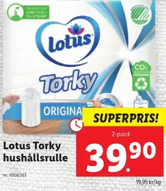 Lotus Torky Hushållsrulle