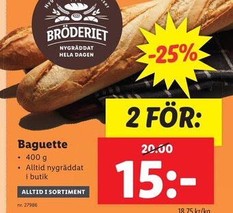 Lidl Baguette erbjuda