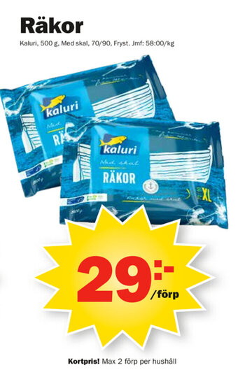 Pekås Räkor erbjuda
