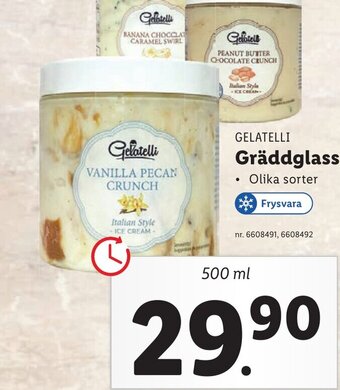 Lidl Gelatelli Gräddglass erbjuda
