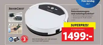 Lidl Robotdammsugare med Torkningsfunktion erbjuda