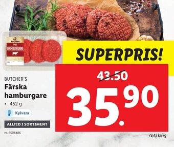 Lidl Färska hamburgare erbjuda