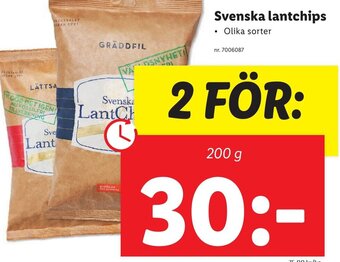 Lidl Svenska Lantchips erbjuda