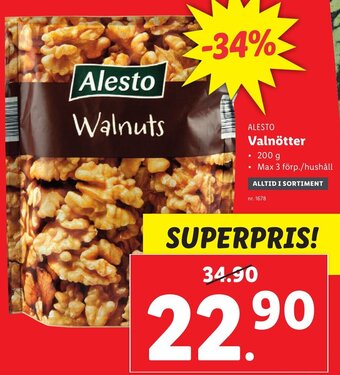 Lidl Alesto Valnötter erbjuda