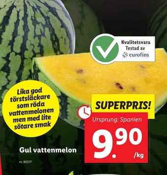 Lidl Gul Vattenmelon erbjuda
