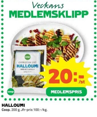 Coop Halloumi erbjuda