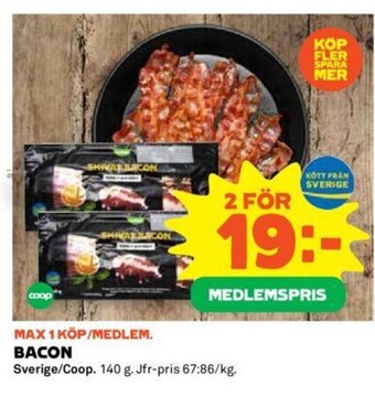 Coop Bacon erbjuda