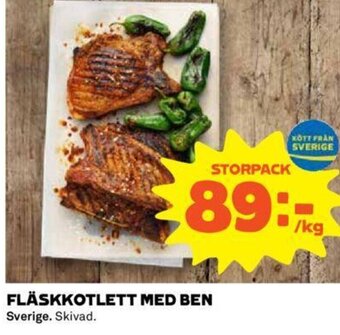 Coop Fläskkotlett Med Ben erbjuda