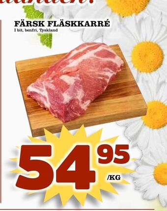 Matdax Färsk fläskkarré erbjuda