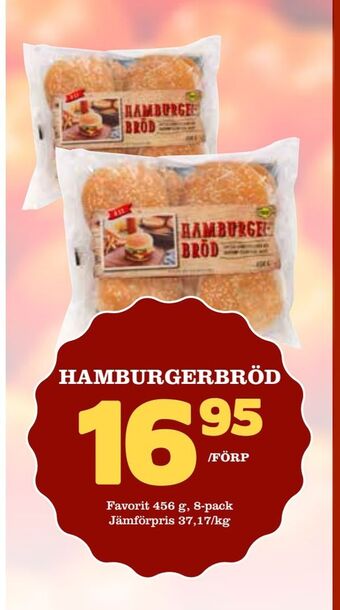 Matdax Hamburgerbröd erbjuda