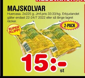 Nya Pulsen Majskolvar erbjuda