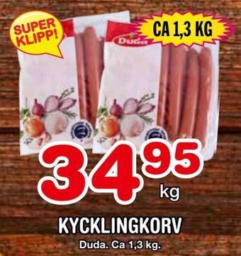 Nya Pulsen Kycklingkorv erbjuda