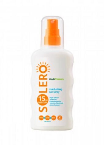 Lloydsapotek solero moisturising sun spray spf 15, 200 ml