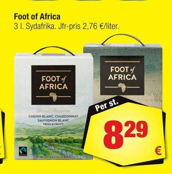 Calle Foot of Africa erbjuda
