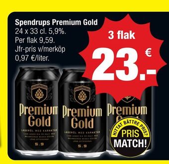 Calle Spendrups Premium Gold erbjuda