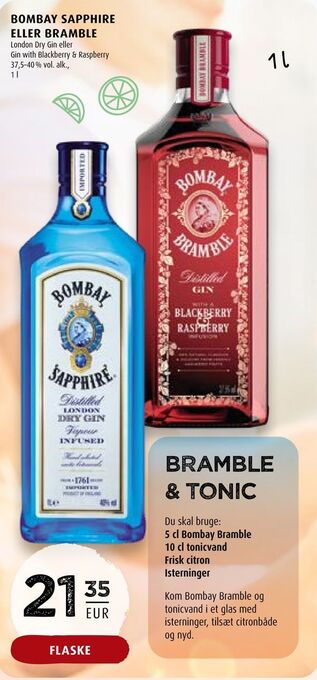 Scandinavian Park Bombay sapphire eller bramble erbjuda