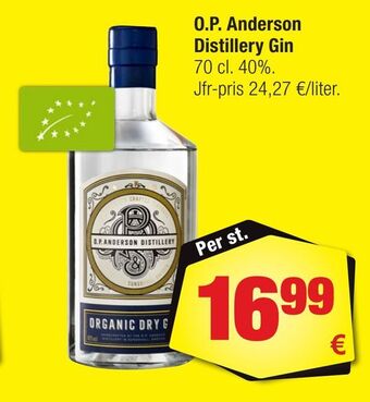 Calle O.P. Anderson Distillery Gin erbjuda