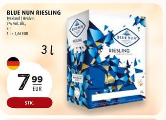 Scandinavian Park Blue nun riesling erbjuda