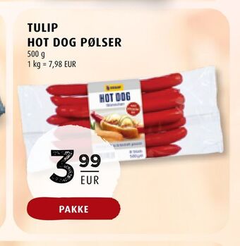Scandinavian Park Tulip hot dog pølser erbjuda