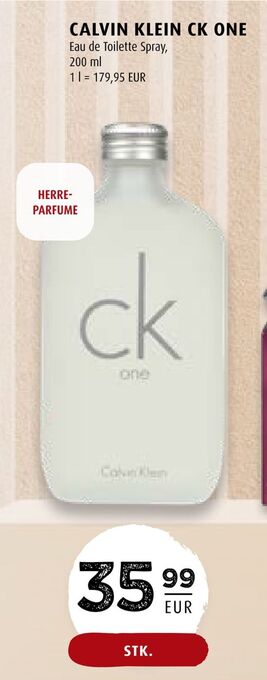 Scandinavian Park Calvin klein ck one erbjuda