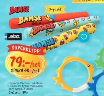 Swimpy. Bamse. dykstavar.