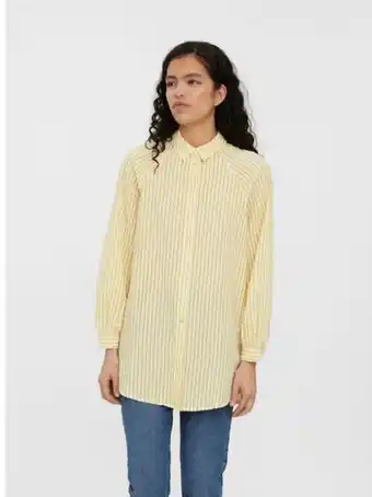 Vero Moda Överdimensionerad lång skjorta erbjuda