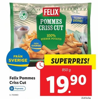 Lidl Felix Pommes Criss Cut erbjuda
