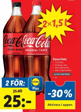 Lidl Coca Cola erbjuda