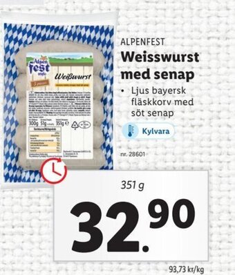 Weisswurst Med Senap