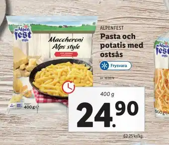 Lidl Pasta Och Potatis Med Ostsås erbjuda