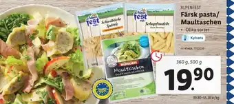 Lidl Färsk Pasta/Maultaschen erbjuda
