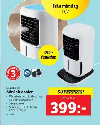 Lidl Mini Air Cooler erbjuda