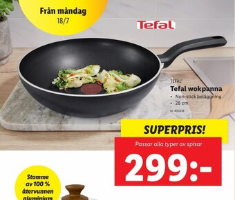 Lidl Tefal Wokpanna erbjuda