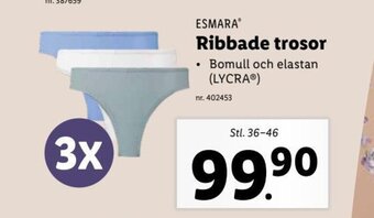 Lidl Ribbade Trosor erbjuda