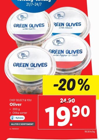 Lidl Oliver erbjuda