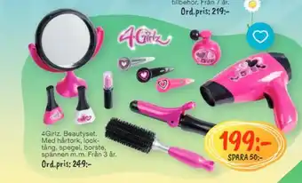 4Girlz Beautyset Med hårtork