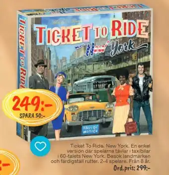 Bo Ohlsson Ticket To Ride New York En enkel version erbjuda