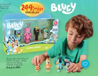 Bo Ohlsson Bluey Set med 4 figurer Finns två olika erbjuda