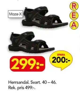 Bo Ohlsson Herrsandal. svart erbjuda