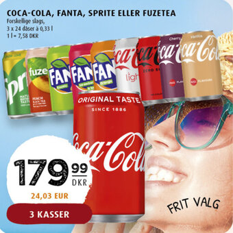 Scandinavian Park Coca-cola, fanta, sprite eller fuzetea erbjuda