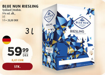 Scandinavian Park Blue nun riesling erbjuda