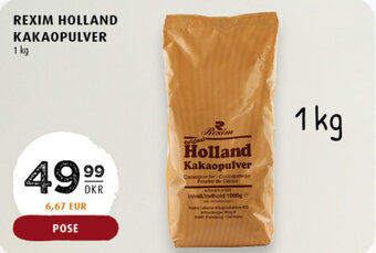 Scandinavian Park Rexim holland kakaopulver erbjuda